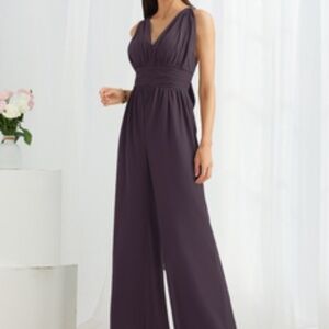 JJs House -- Jumpsuit/Pantsuit Halter High Neck Bridesmaid/Guest